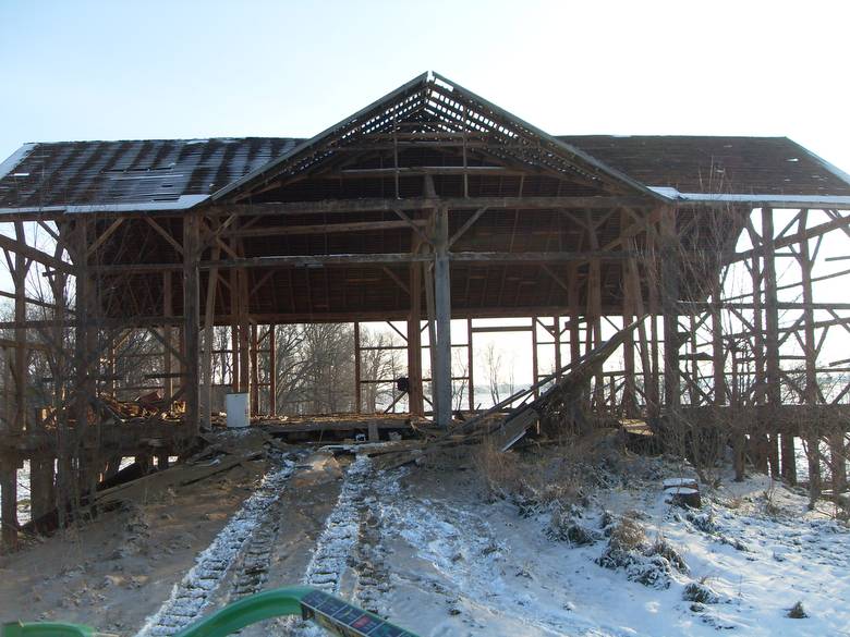Rupple Barn Frame showing Gable on the Side